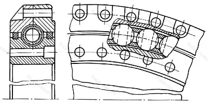 Модификация подшипника 3687/1788 размер 1788x2050x98 ГПЗ-1