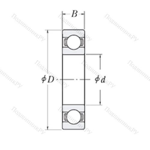 Подшипник шариковый радиальный MJ 5