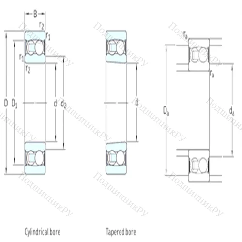 Подшипник шариковый радиальный самоцентрирующийся 2211E-2RS 1TN 9
