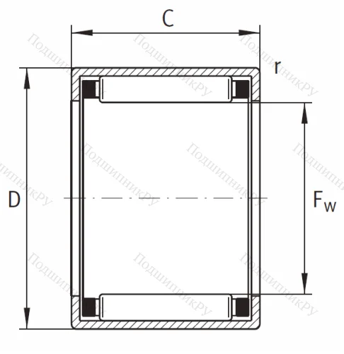 Игольчатый подшипник HK 1010 B