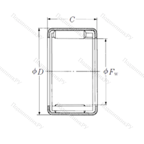 Подшипник игольчатый радиальный FJP-36