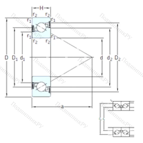 Подшипник шариковый упорно-радиальный BSD 50100 CG-2RZ от производителя  SKF