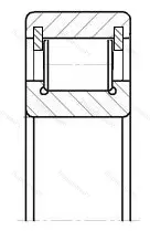 Модификация подшипника 102408М размер 40x110x27