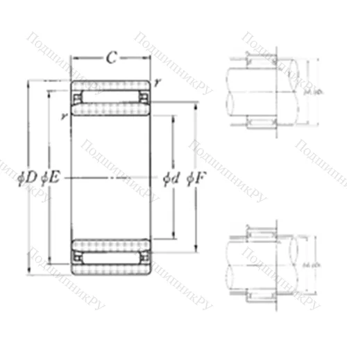 Подшипник игольчатый радиальный NAO-85?115?30