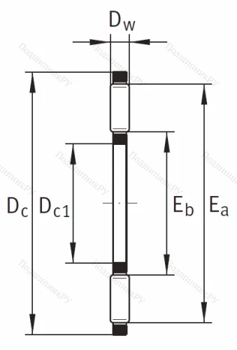 Игольчатый подшипник подшипник AXK 1226 A/0-10 от производителя  INA