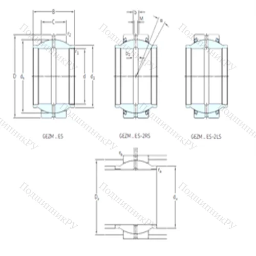 Подшипник скольжения сферический GEZM 104ES