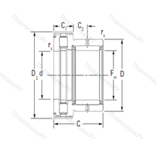 Подшипник комбинированный NAXR 17.Z от производителя  TIMKEN