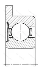 Подшипник  3860092 размер 2x6x3 от производителя  ГПЗ-1