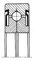Модификация подшипника 348702К размер 14,5x52x14