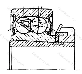Модификация подшипника 2В0-811708С17 размер 40x85x39 от производителя  ГПЗ-8