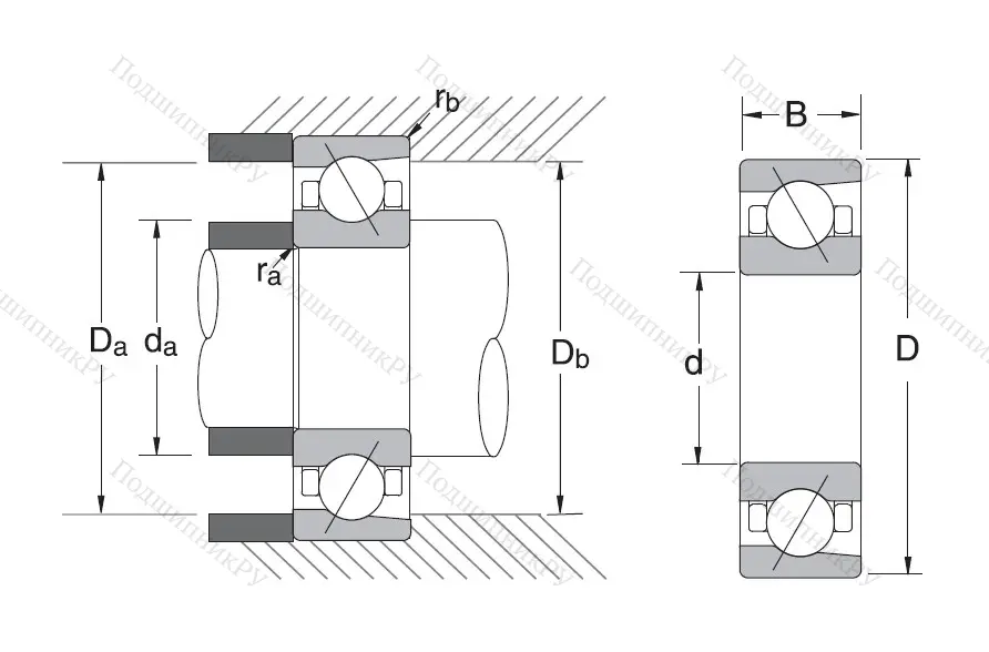 Сверхточный подшипник 7905 A 5TRDULP 3