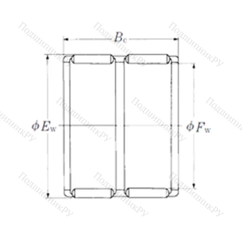 Подшипник игольчатый радиальный FWF-202540W