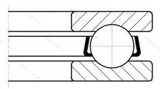 Подшипник 51309/P 4 размер 45x85x28