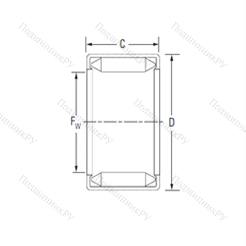 Подшипник игольчатый радиальный BT 88-1