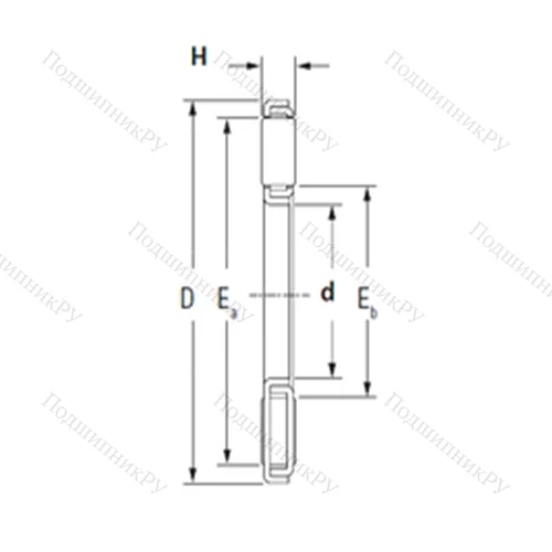 Подшипник игольчатый упорный TP 3249