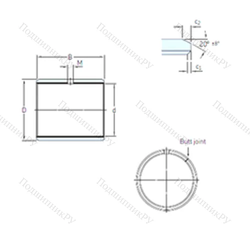 Подшипник скольжения PCM 110115115 E