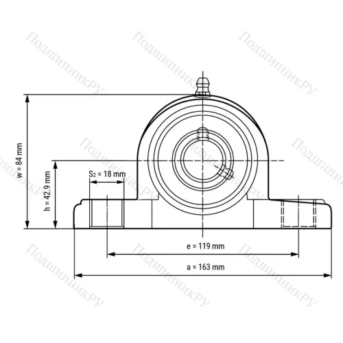 Подшипниковый узел SSUCPPL 206-W - Вал: 30 мм