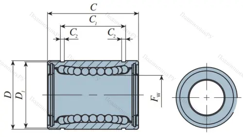 Подшипник LMB 6 UU (IKO) в Стерлитамаке