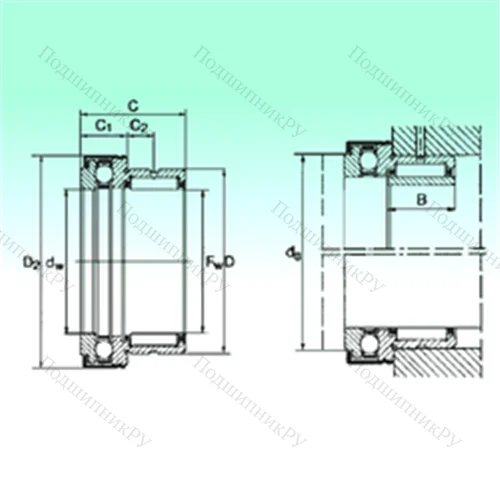 Подшипник комбинированный NKX 25 Z от производителя  NBS