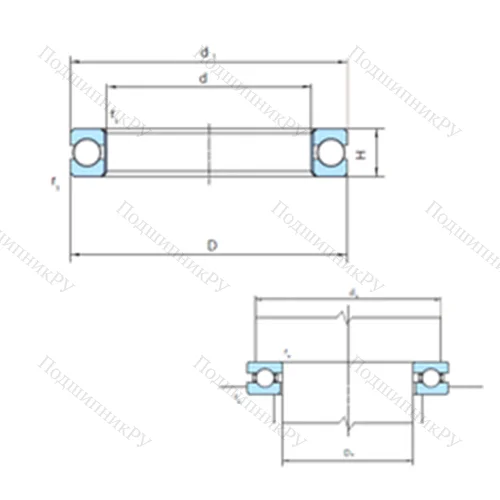 Подшипник шариковый упорный  212-318