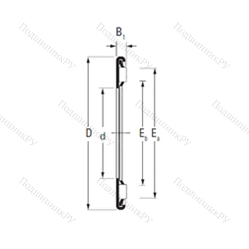 Подшипник игольчатый упорный AX 4,5 110 145