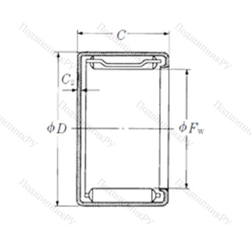 Подшипник игольчатый радиальный MFJL-2225L