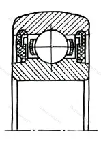 Подшипник  1580211 размер 55x100x23 от производителя  ГПЗ-23
