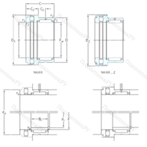 Подшипник комбинированный NKXR 40Z