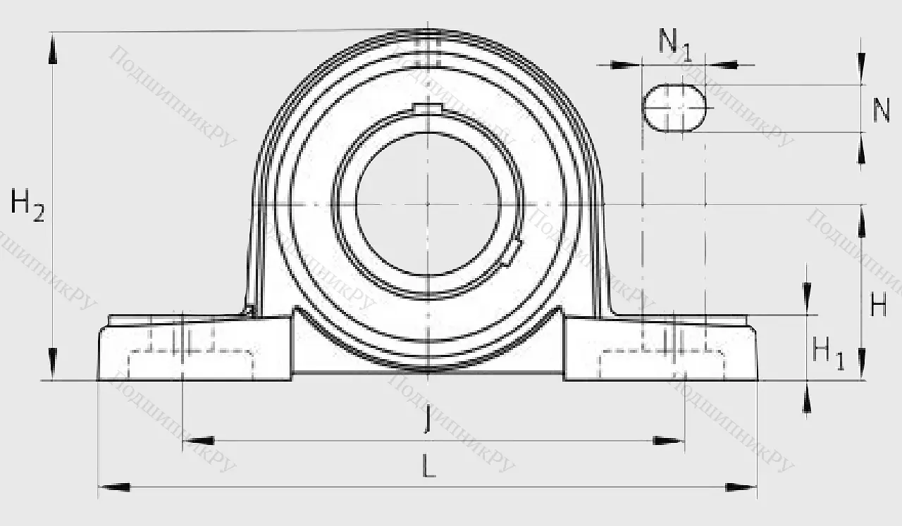 Подшипниковый узел UCP 212 J 7
