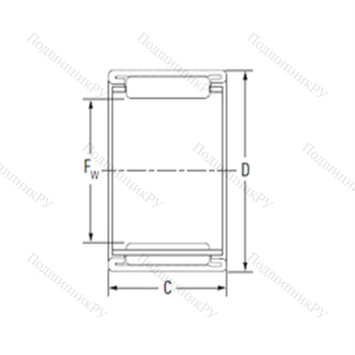 Подшипник игольчатый радиальный BTM 5025