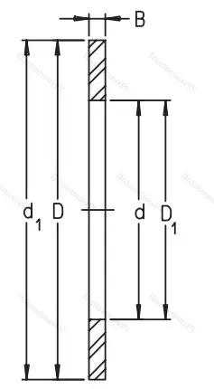 Игольчатый подшипник кольцо упорное LS 1730