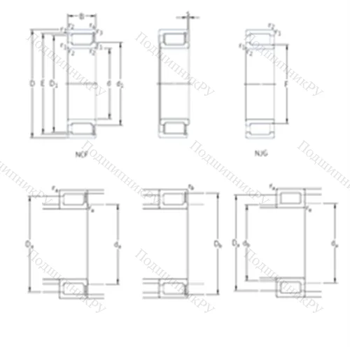 Подшипник роликовый радиальный NCF 18/560V/HB 1