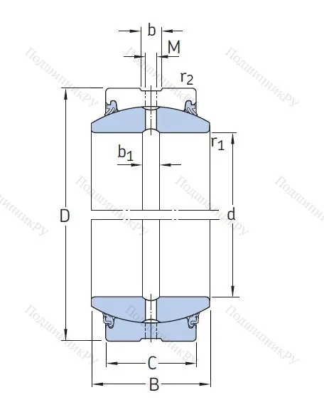 Шарнирный подшипник GE 25 ES 2RS