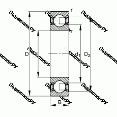 Подшипник S 6302-2RSR