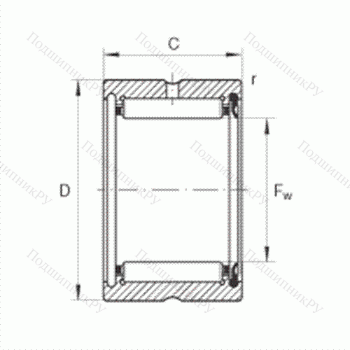 Подшипник роликовый игольчатый RNA 4901-RSR
