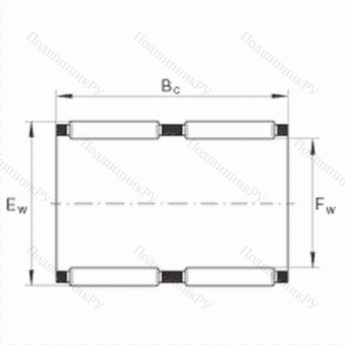 Подшипник роликовый игольчатый без колец K 80X 88X 46-ZW
