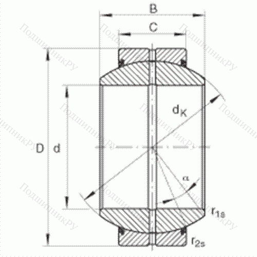 Подшипник шарнирный GE 20-FO-2RS